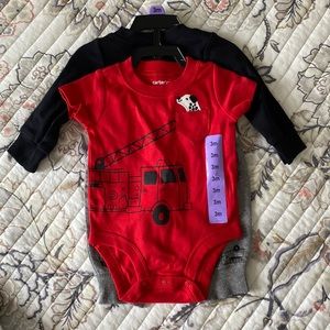 Carters 3 piece set size 3 month and 5 pack organic cotton short sleeve onesies